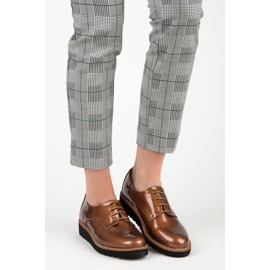 Kylie Lakkozott brogues barna 1