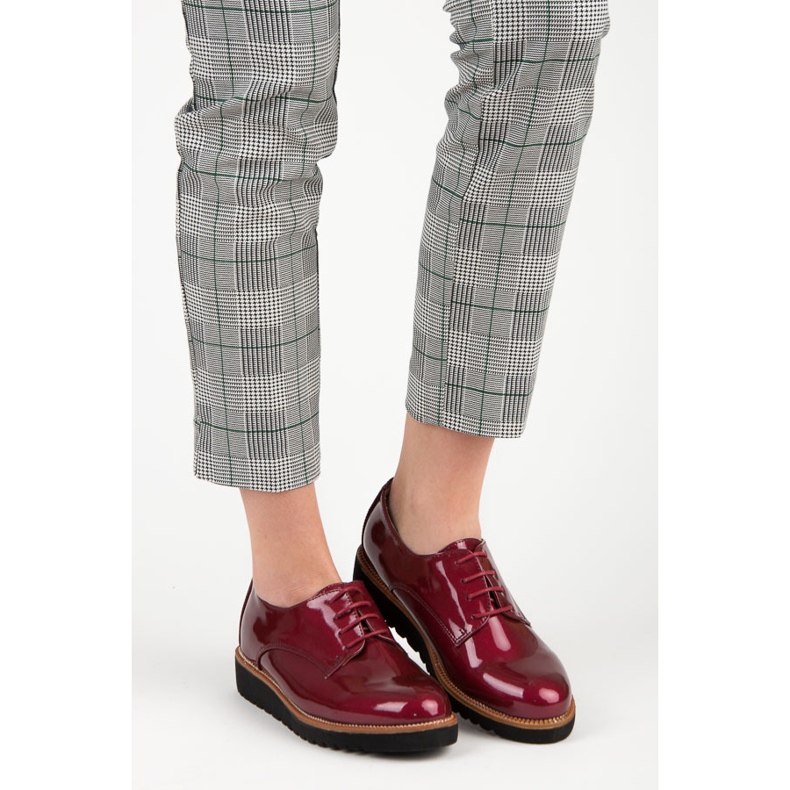 Kylie Bordó lakkozott cipő piros 1