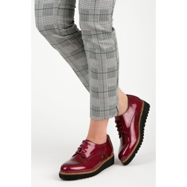 Kylie Bordó lakkozott cipő piros 2