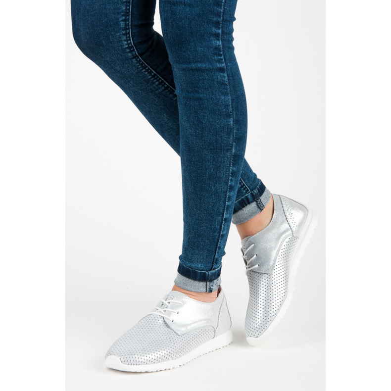 Megkötött VINCEZA cipő szürke 2