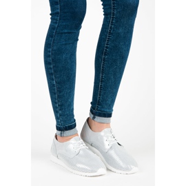 Megkötött VINCEZA cipő szürke 1