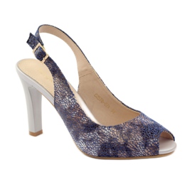 Szandál Sergio Leone 578 posztján barna sötétkék 1