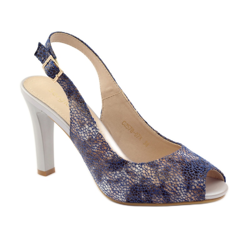 Szandál Sergio Leone 578 posztján barna sötétkék 1