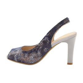 Szandál Sergio Leone 578 posztján barna sötétkék 2