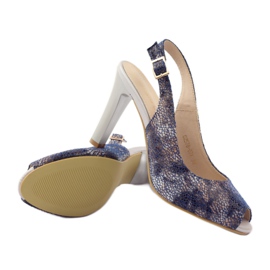 Szandál Sergio Leone 578 posztján barna sötétkék 3