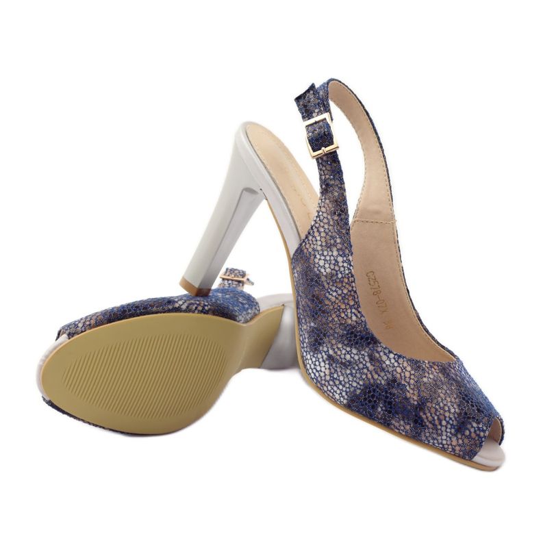 Szandál Sergio Leone 578 posztján barna sötétkék 3