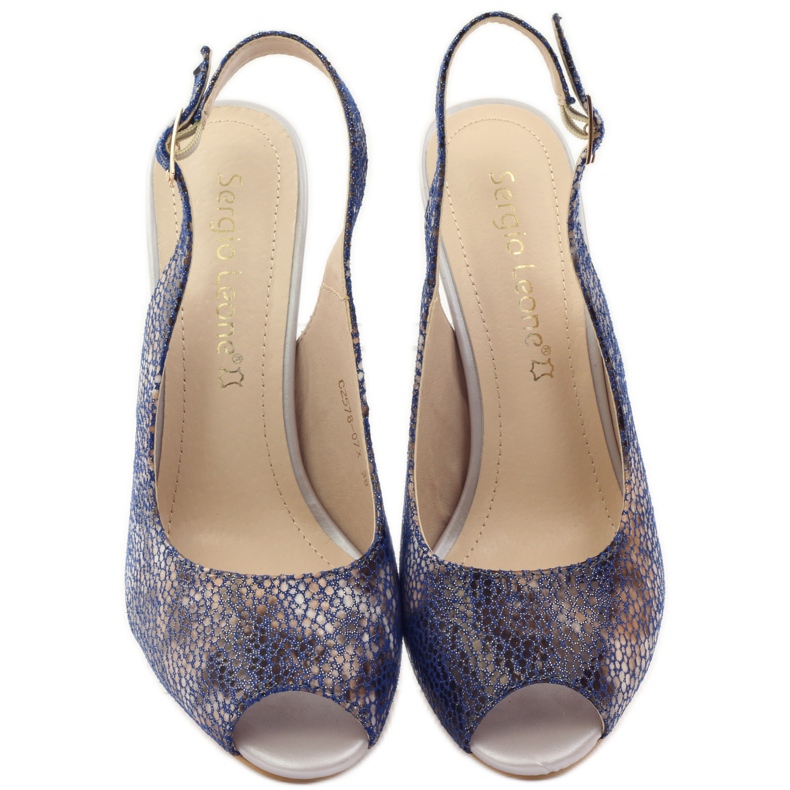 Szandál Sergio Leone 578 posztján barna sötétkék 4