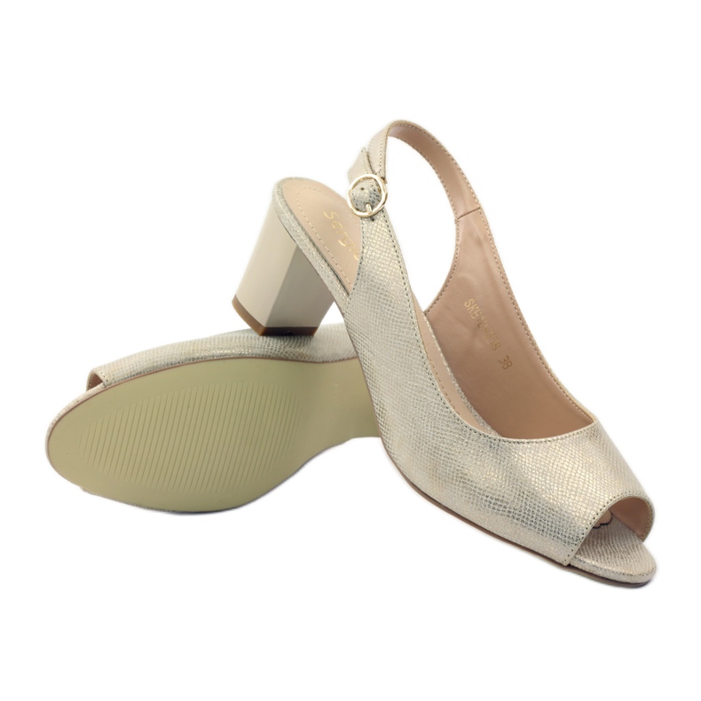 Szandál Sergio Leone 810 posztján sárga barna 3