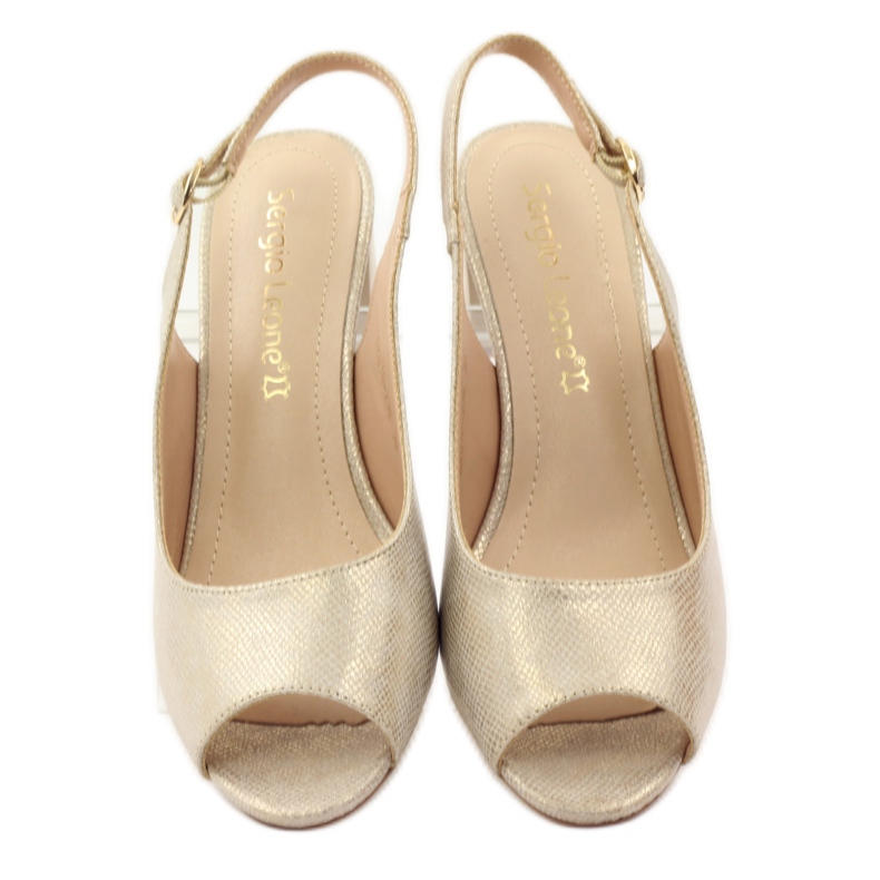 Szandál Sergio Leone 810 posztján sárga barna 4