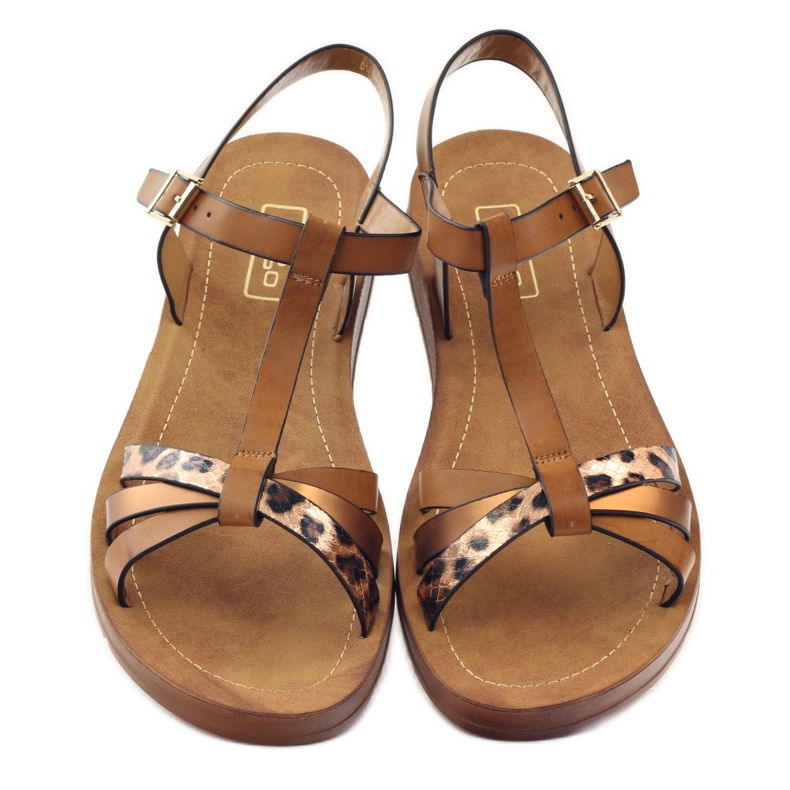 Filippo Panther női szandál wz 103 barna sárga 4