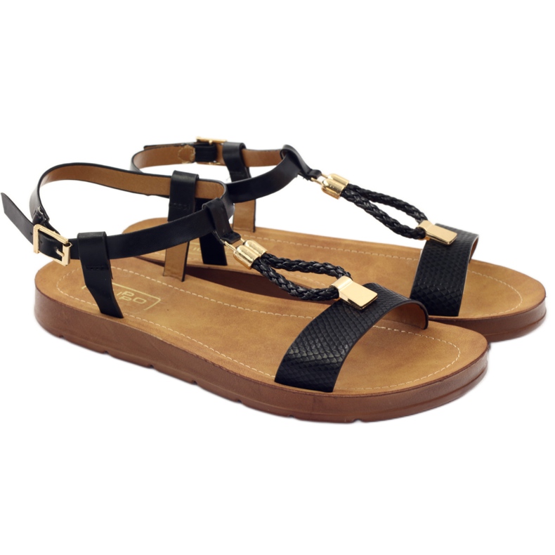 Filippo Fekete női szandál 104 sárga 3