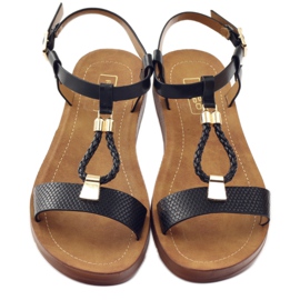 Filippo Fekete női szandál 104 sárga 4