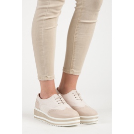 Fgm Paris Kötött brogák az emelvényen barna 1