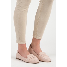 Small Swan Velúr cipók csillogással rózsaszín 1