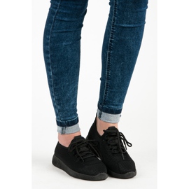 Fekete slip-on tornacipő 1