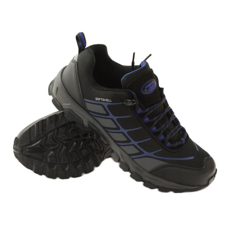 Atletico trekking sport softshell fekete kék szürke 3