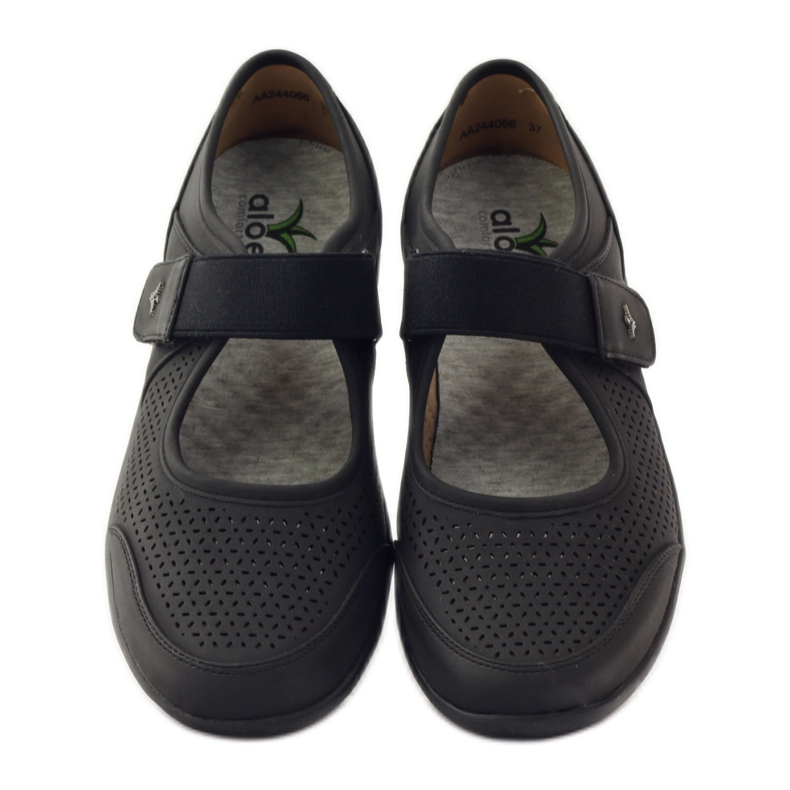 Szuper kényelmes Aloeloe cipő fekete 4