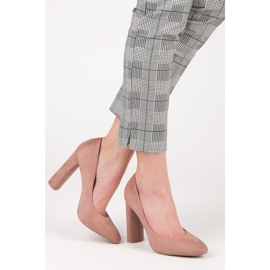 Ideal Shoes Elegáns pumpák az oszlopon rózsaszín 2