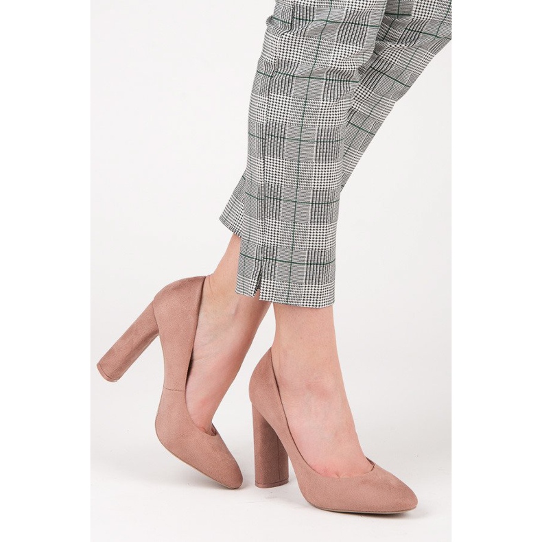 Ideal Shoes Elegáns pumpák az oszlopon rózsaszín 2