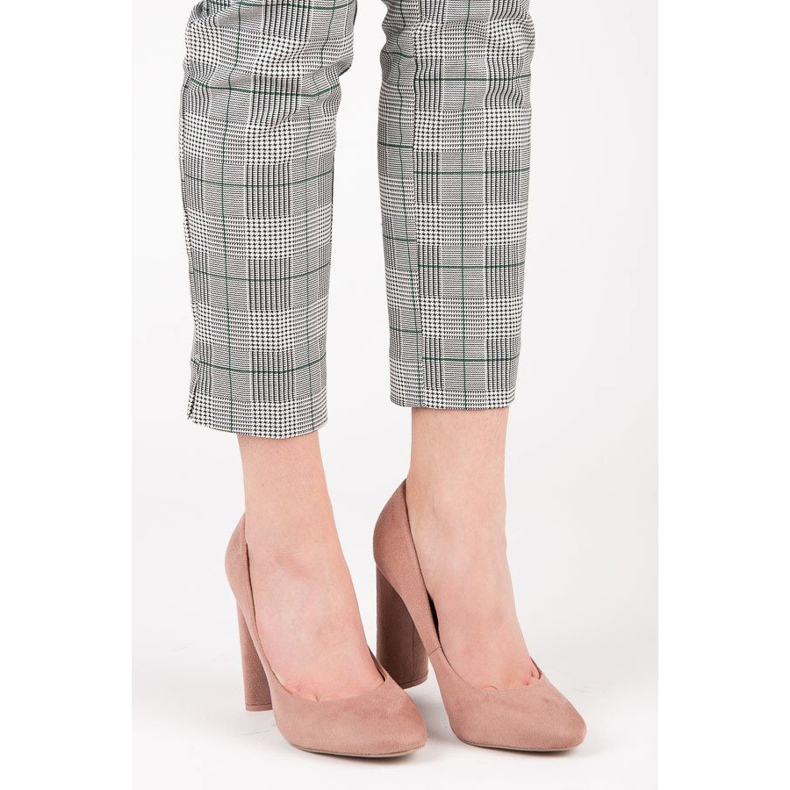 Ideal Shoes Elegáns pumpák az oszlopon rózsaszín 1