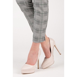 Small Swan Lakkozott sarok a platformon barna 2