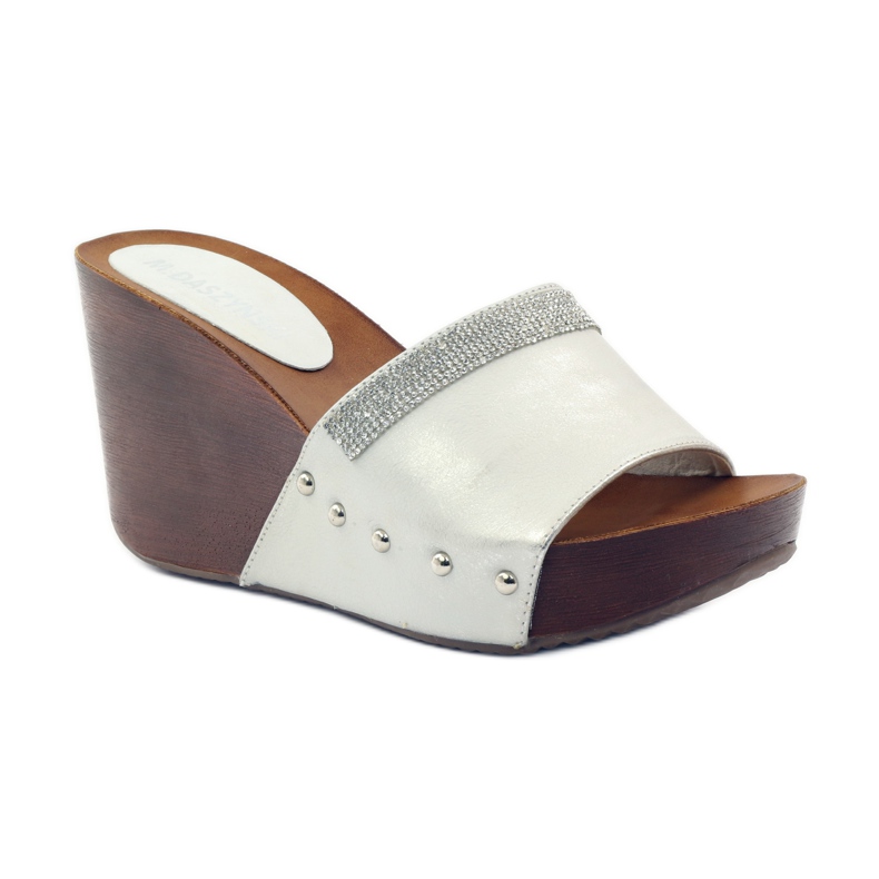 M.Daszyński Daszyński ék papucs köbös cirkónium -dioxiddal szürke 1