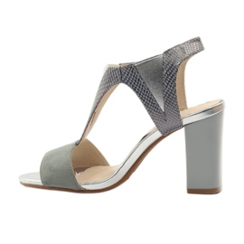 M.Daszyński Bőr szandál Daszyński szürke 2 M.Daszyński Bőr szandál Daszyński szürke 2