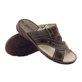 Naszbut 056 férfi szandál flip-flop barna 3
