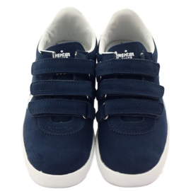 American Club Sportos amerikai bőr berakás sötétkék fehér 4