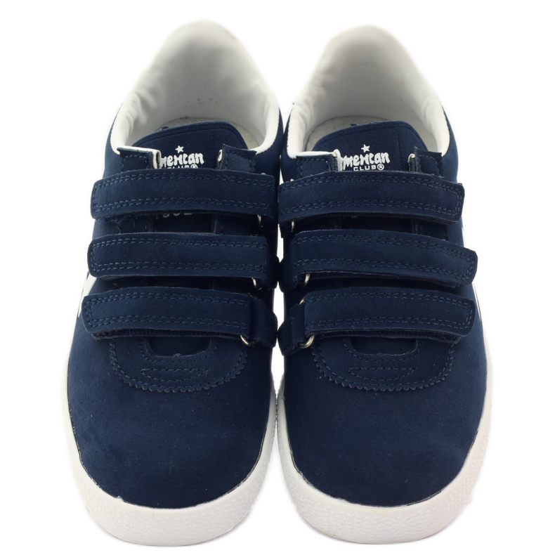 American Club Sportos amerikai bőr berakás sötétkék fehér 4