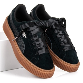 Puma Suede Platform Bubble WN`S fekete 1