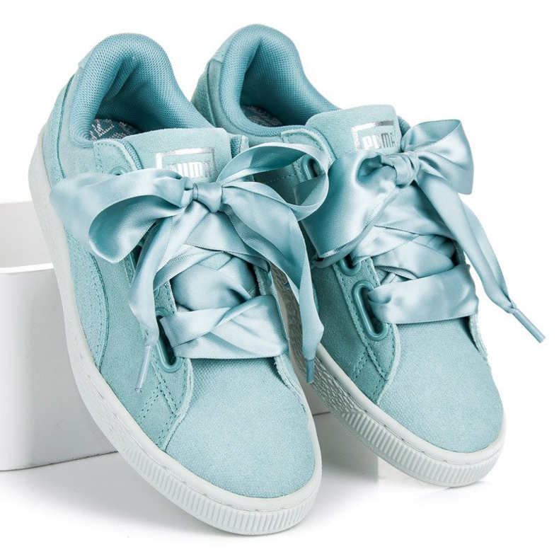 Puma Suede Heart Pebble WN`S kék 1