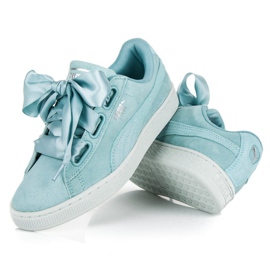 Puma Suede Heart Pebble WN`S kék 2