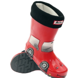 American Club Galoshes zokni plusz RED CAR talpbetét piros szürke fekete 3