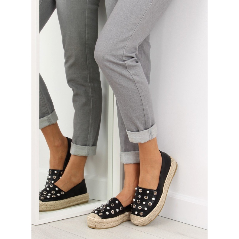 Fekete espadrillák 7680 fekete 1