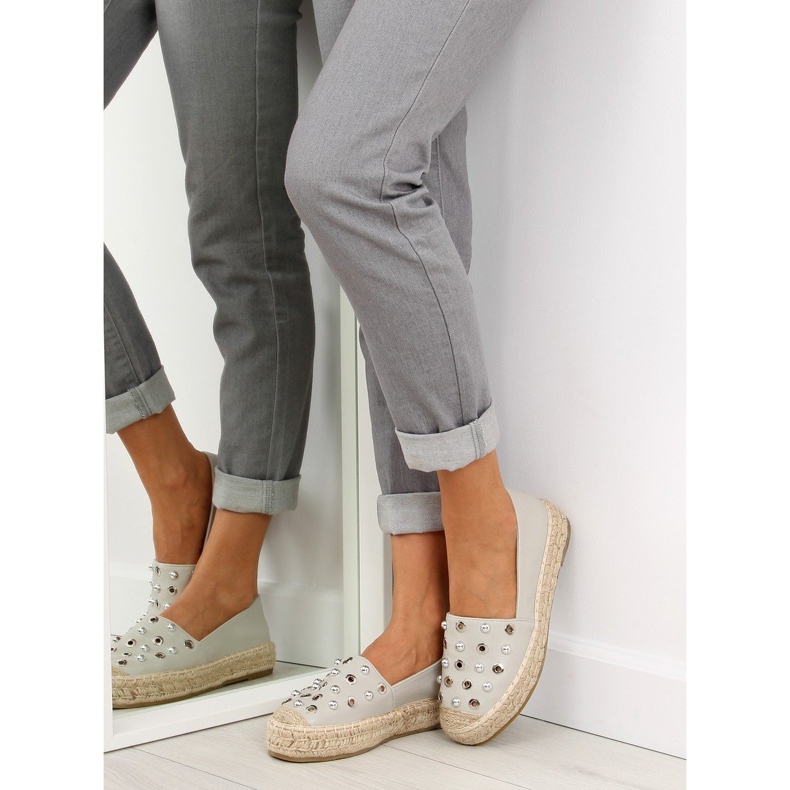 Szürke női espadrillák 7680 Szürke 1 Szürke női espadrillák 7680 Szürke 1