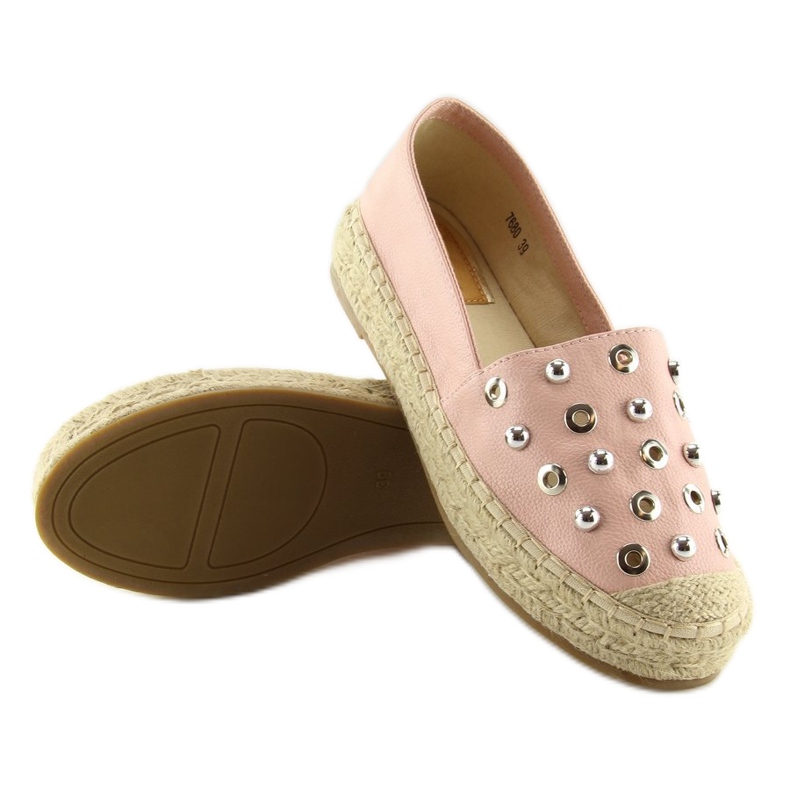 Rózsaszín női espadrillák 7680 Pink 2