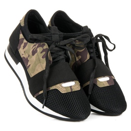 Bebújós sportcipő fekete barna zöld 2