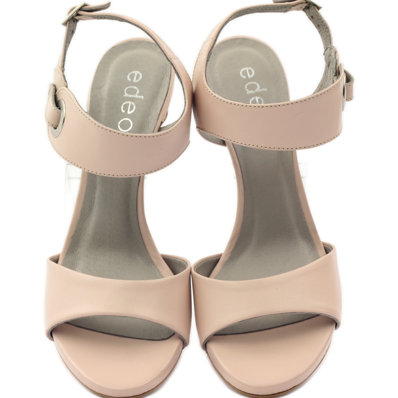 Bőr szandál Edeo 3208 tűn rózsaszín 4