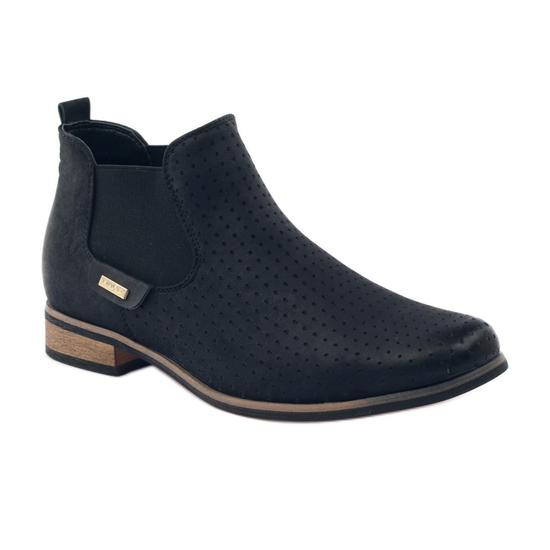 Fekete Slip-on Filippo Jodhpur csizma 1