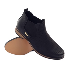 Fekete Slip-on Filippo Jodhpur csizma 3