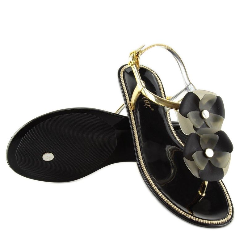 Szandál meliski fekete KG19P Fekete 2