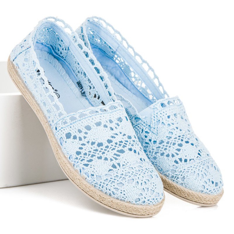 Seastar Kék csipke espadrillák 2