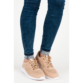 American Club Amerikai tornacipő barna sárga 1