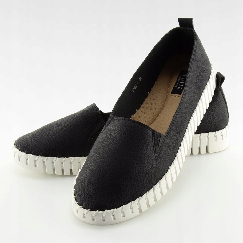 Fekete Szuperkényelmes bebújós tornacipő 4163 fekete 2