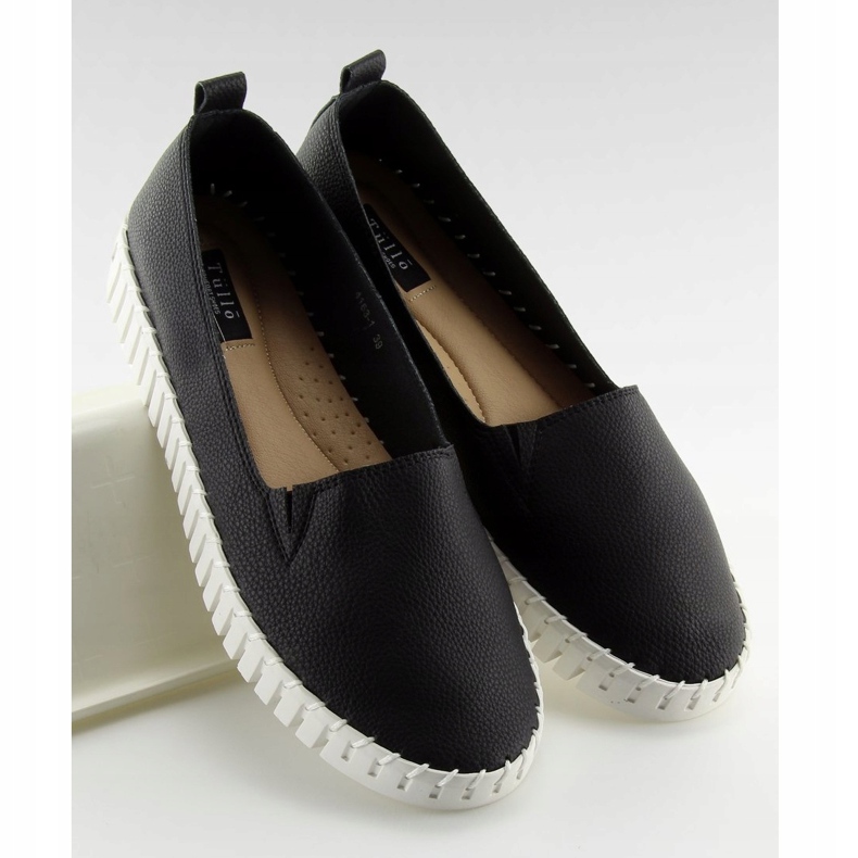 Fekete Szuperkényelmes bebújós tornacipő 4163 fekete 1