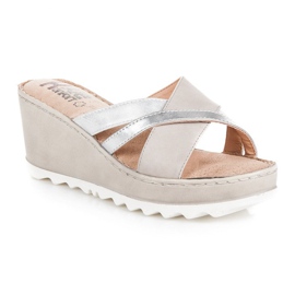 Kylie Ék papucs barna szürke 1