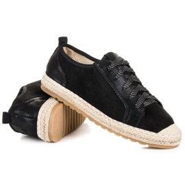 Seastar Fűzős velúr espadrillák fekete 1 Seastar Fűzős velúr espadrillák fekete 1