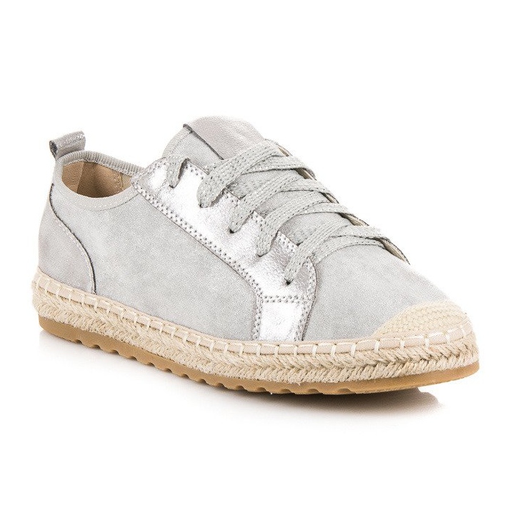 Seastar Fűzős velúr espadrillák szürke 1 Seastar Fűzős velúr espadrillák szürke 1