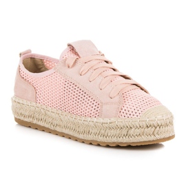 Seastar Áttört espadrillák a kötésen rózsaszín 1
